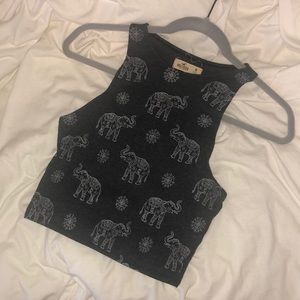 Hollister Elephant Crop Top